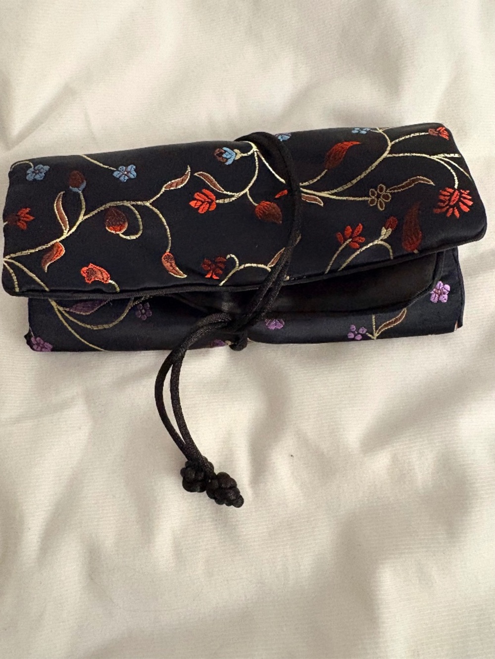 Vintage Japanese Satin Clutch